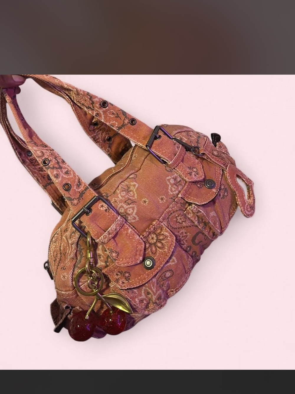 BDG Pink paisley Shoulder Bag with